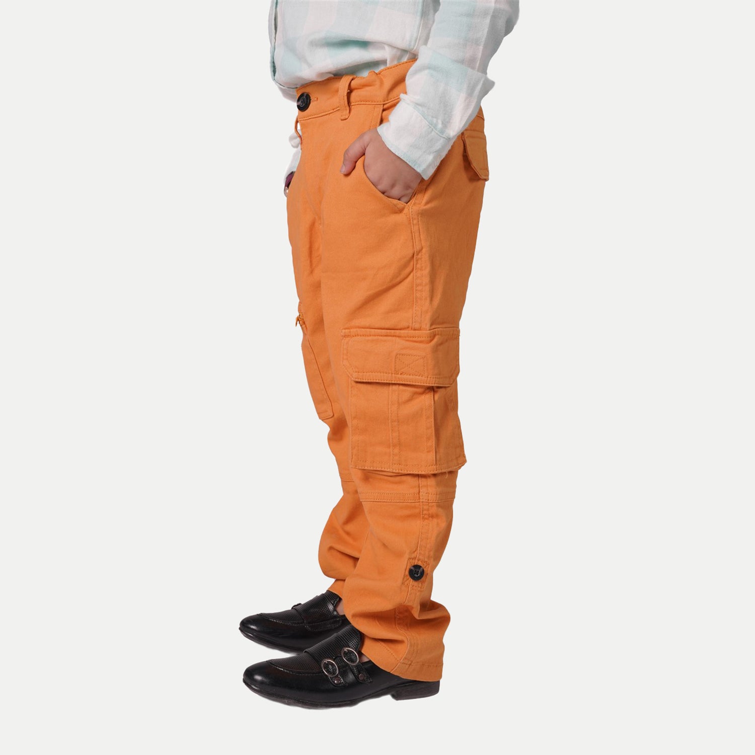 Radprix Teen Boys Orange Cargo Pants