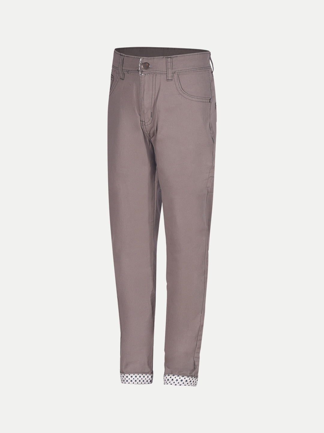 Radprix Teen Boys Dark Grey Regular Fit Twill Trousers