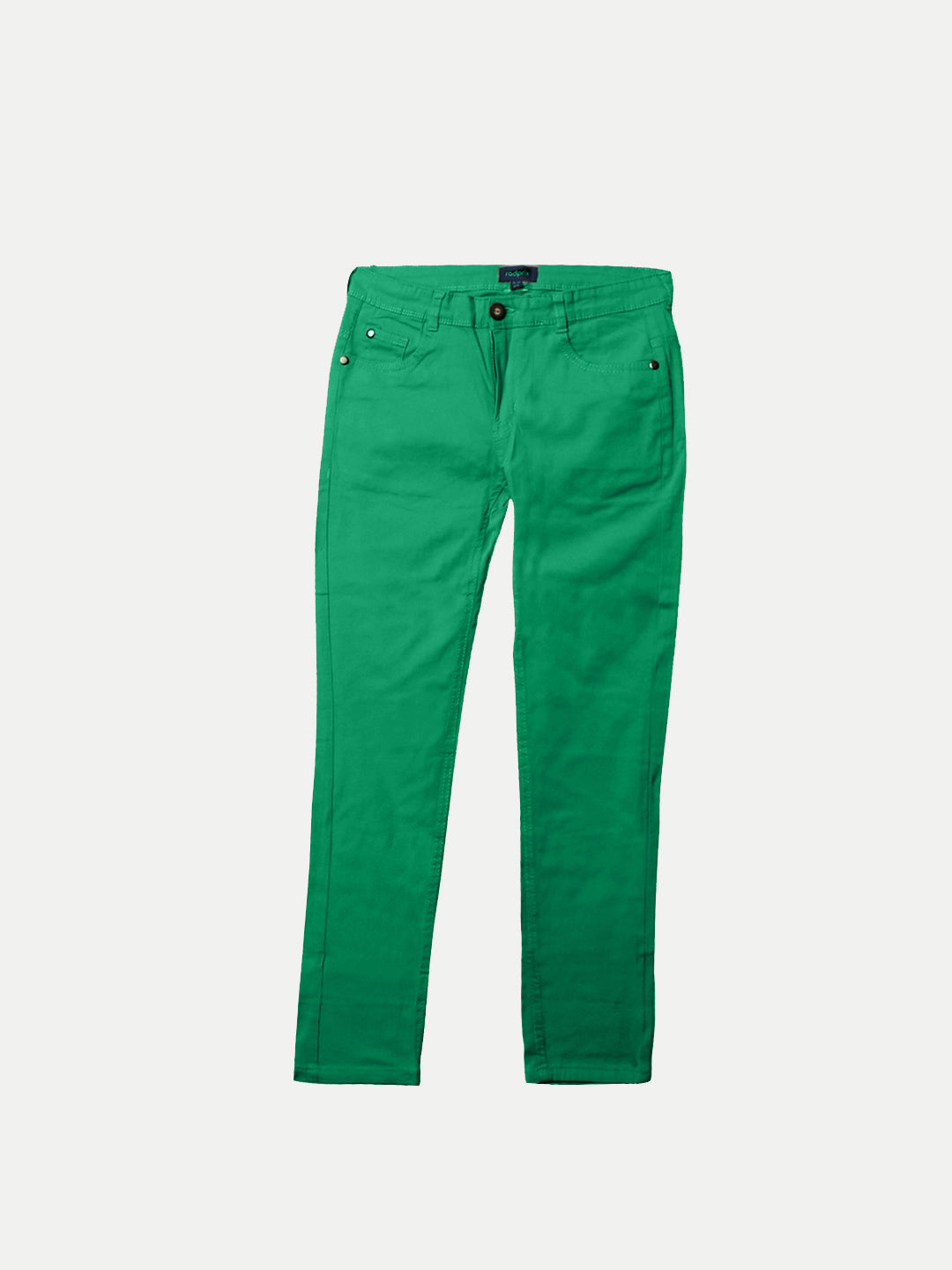 Radprix Teen Boys Green Basic Trousers