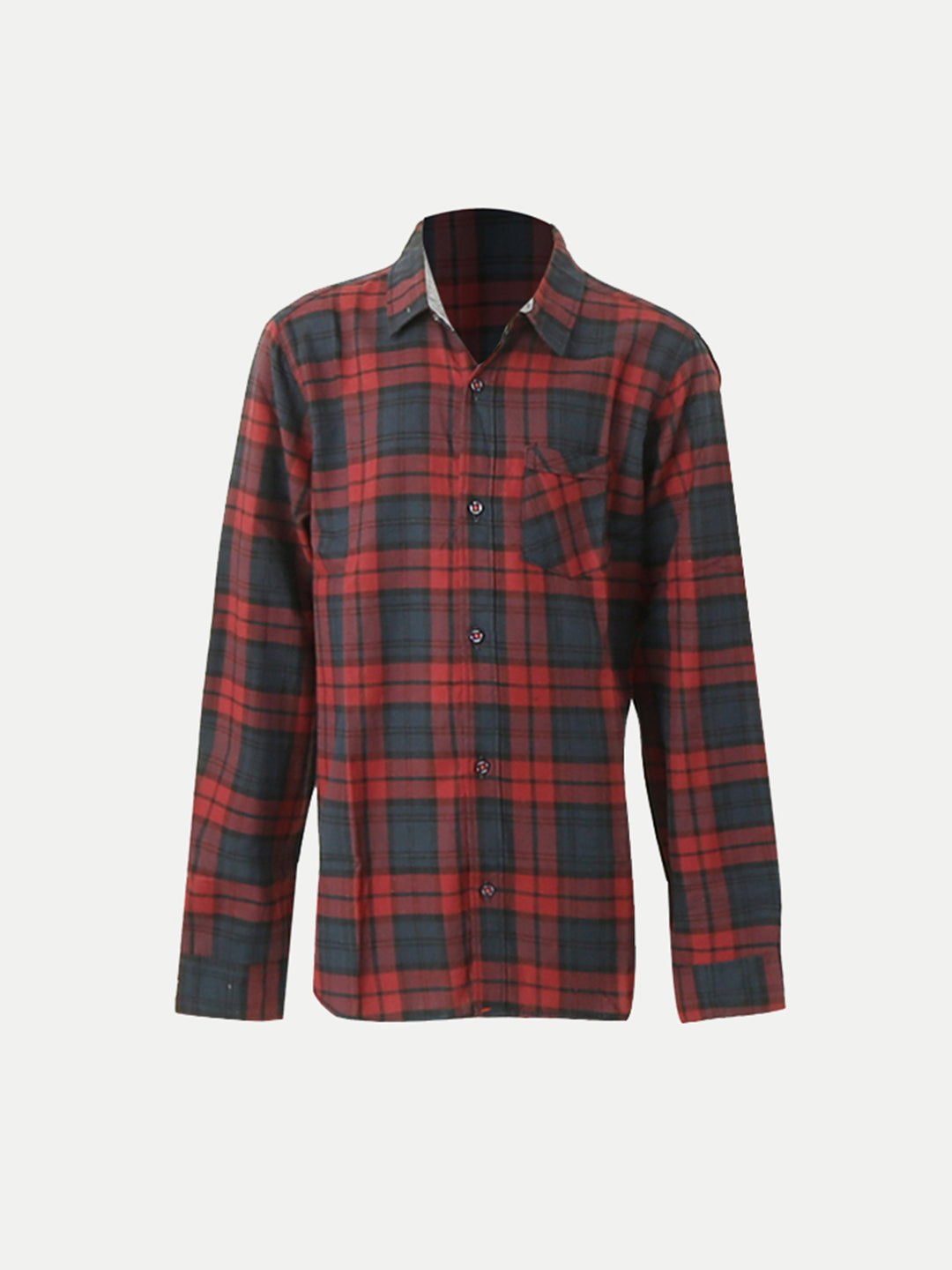 Radprix Teen Boys Black And Red Checked Casual Shirt