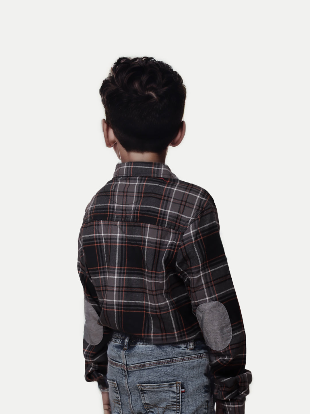 Radprix Teen Boys Black Checket Shirt