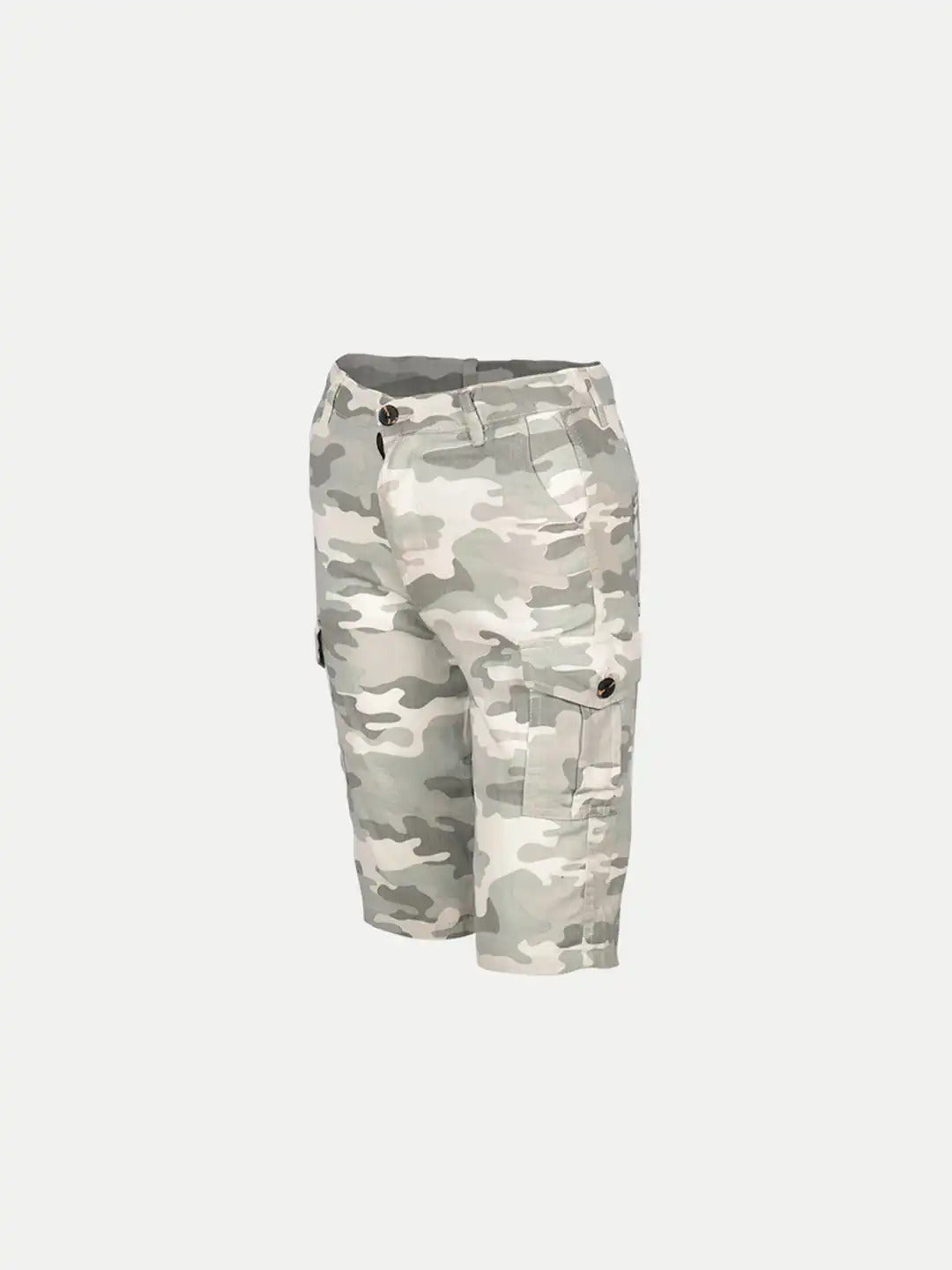 Radprix Teen Boys Camo Print Green Cotton Cargo Shorts