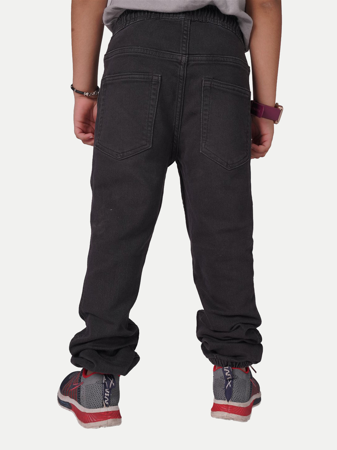 Radprix Teen Boys Black Pull-On Denims