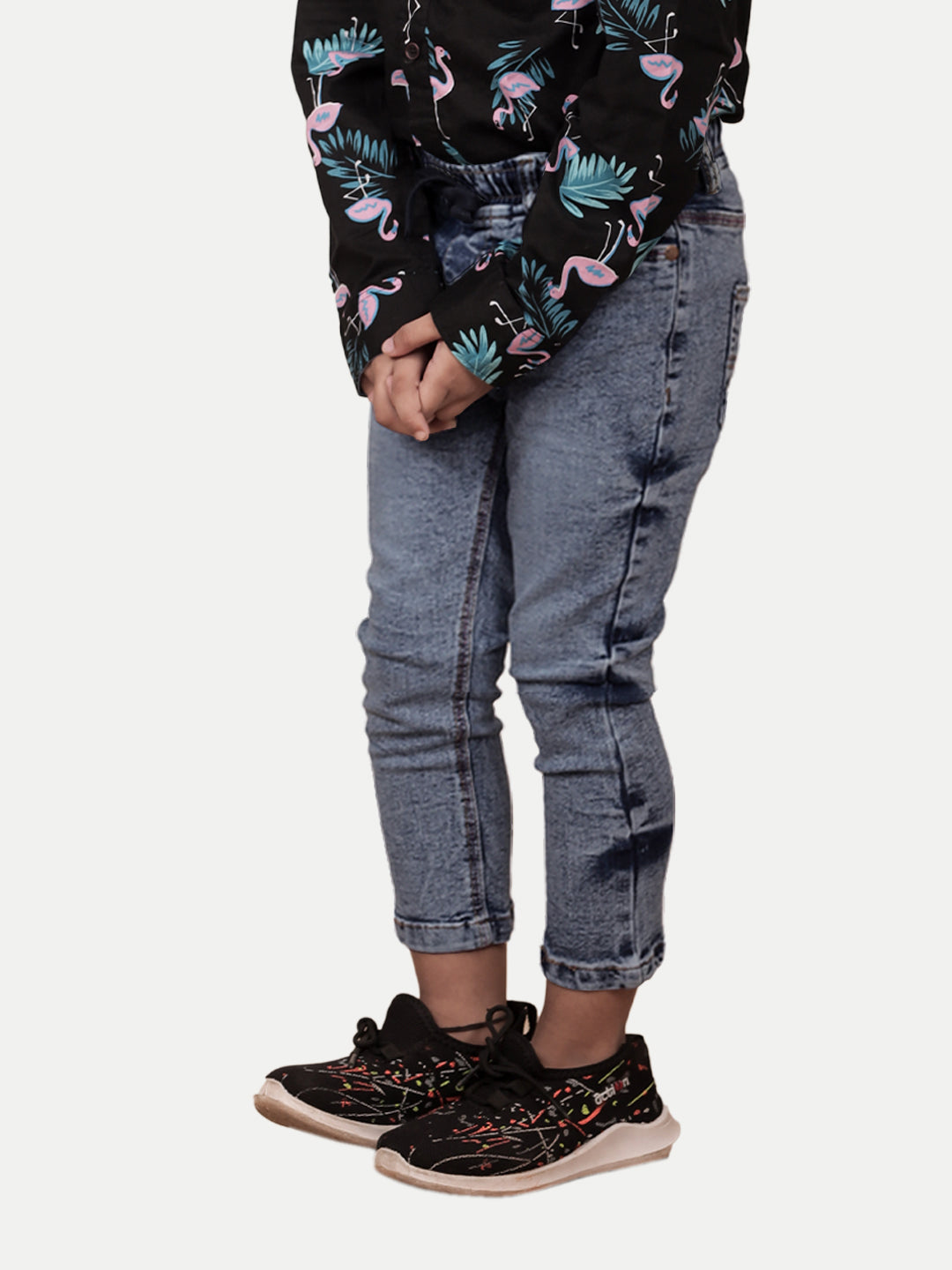 Radprix Teen Boys Acid-Washed Blue Denims