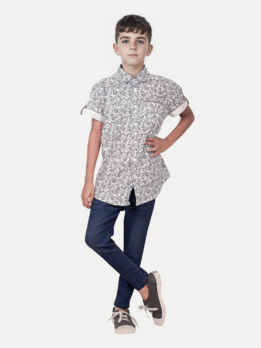 Radprix Teen Boys Dark Blue Slim-Fit Denims