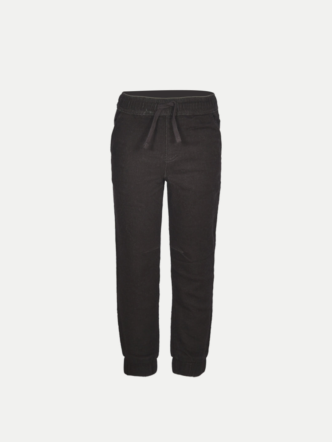 Radprix Teen Boys Black Basic Jogger-Pants