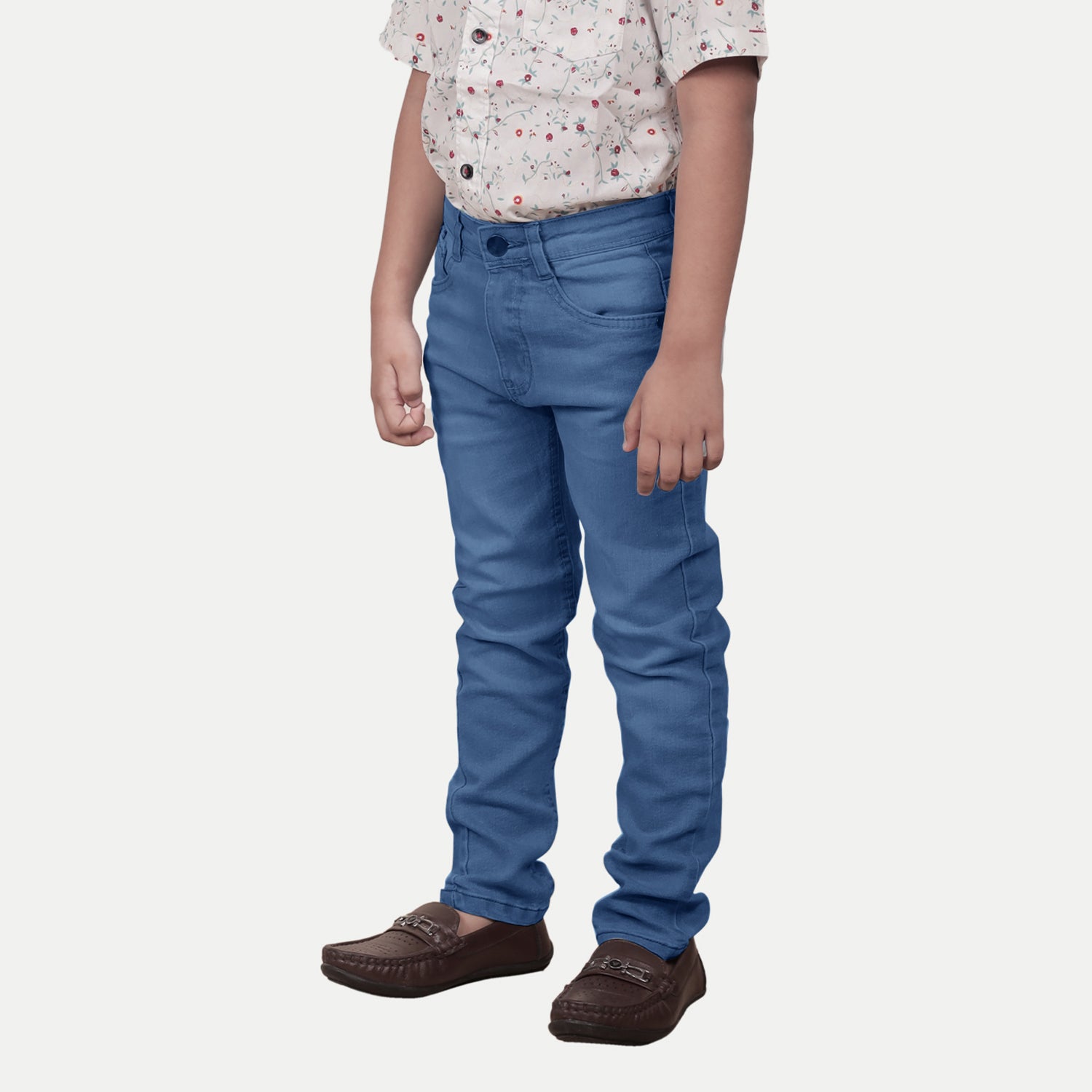 Radprix Boys Regular Fit Mid Blue Denim Pants