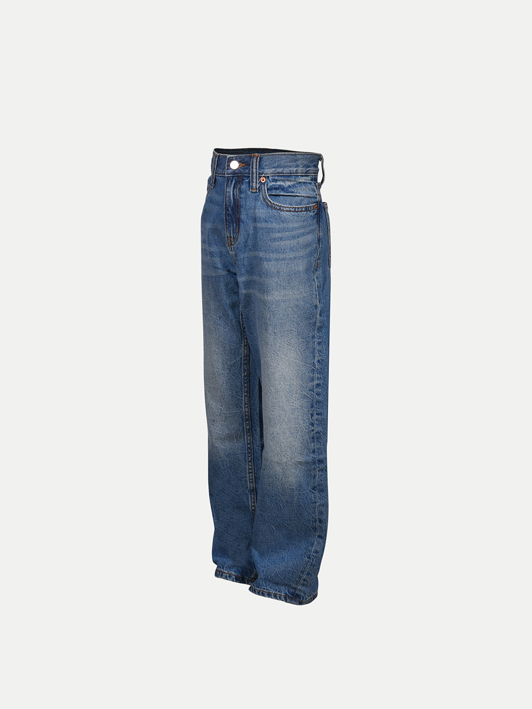 Radprix Teen Boys Mid Blue Washed Denim Pant