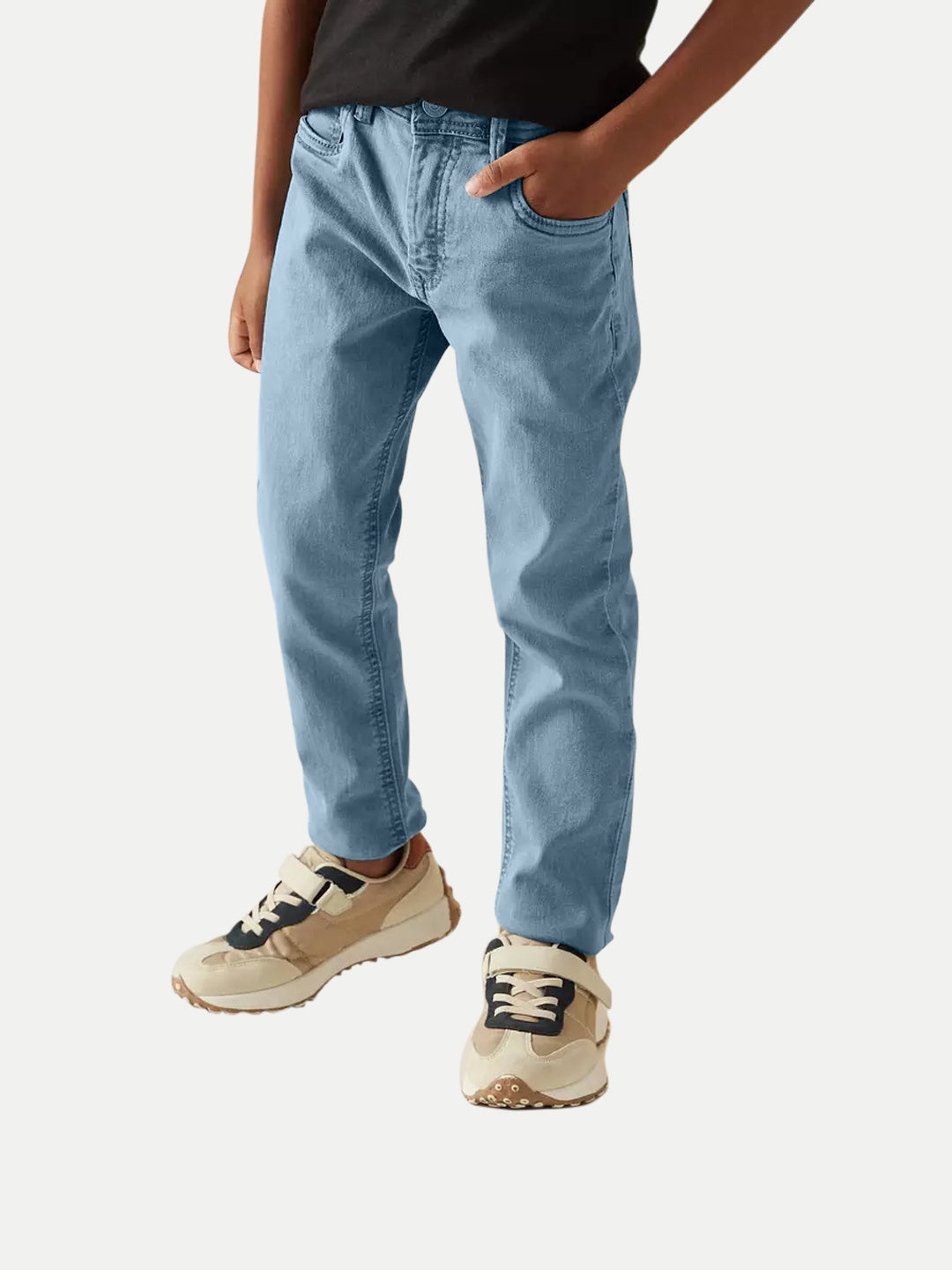 Radprix Teen Boys Slim Fit Light Blue Denim Pants