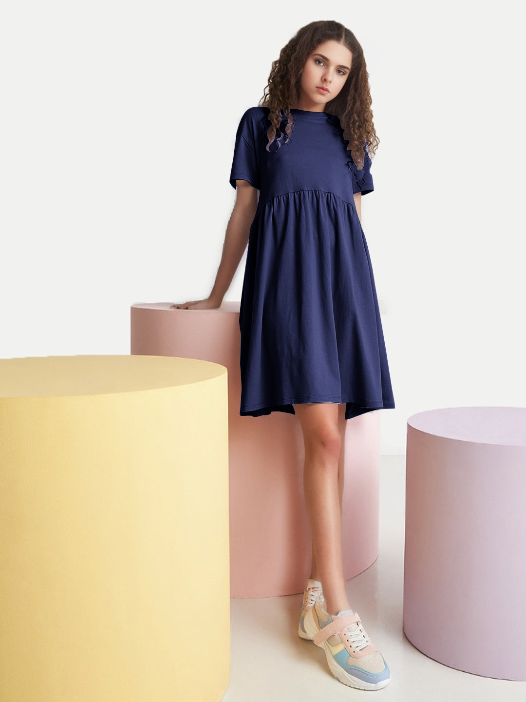 Radprix Teen Girls Navy Dress