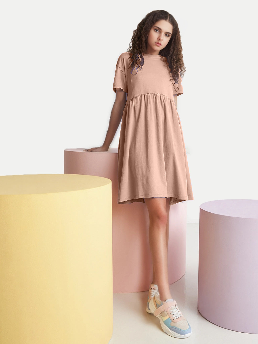 Radprix Teen Girls Peach Dress