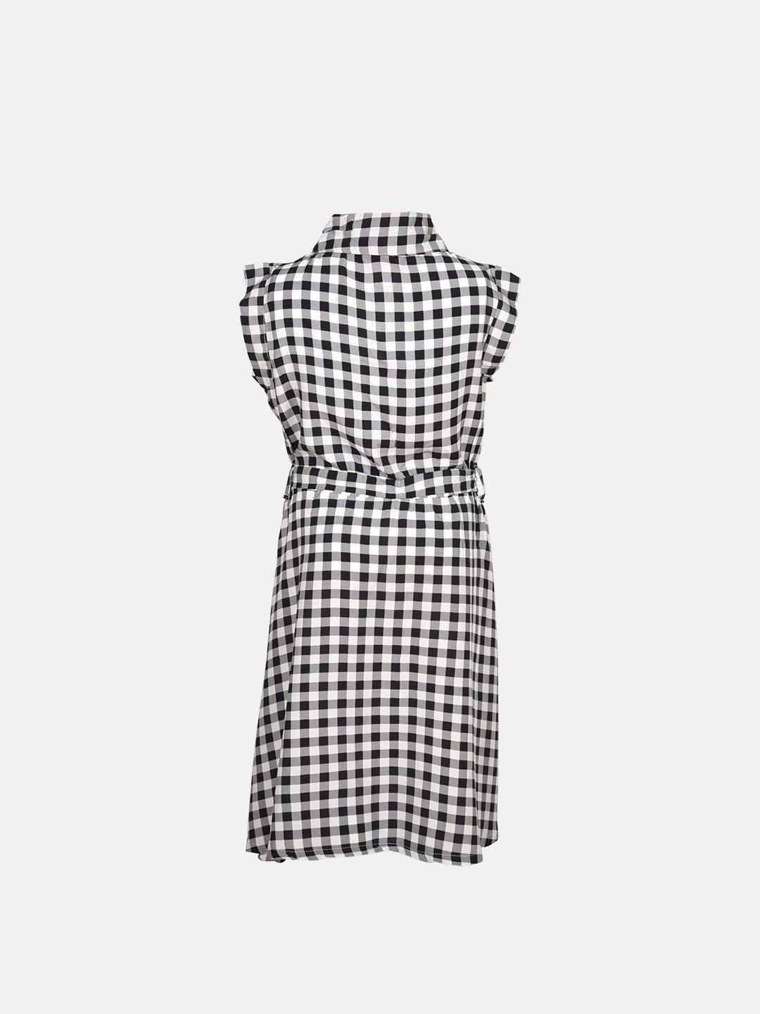 Radprix Teen Girls Black Checkered Print Dress