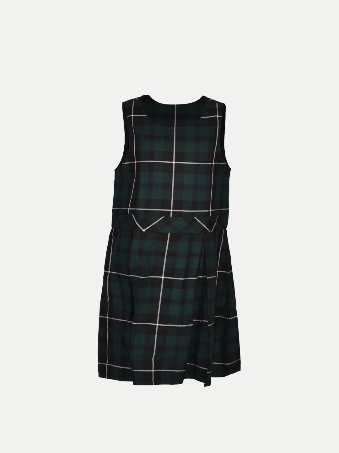 Radprix Teen White A-line Pleated-dress with Checks