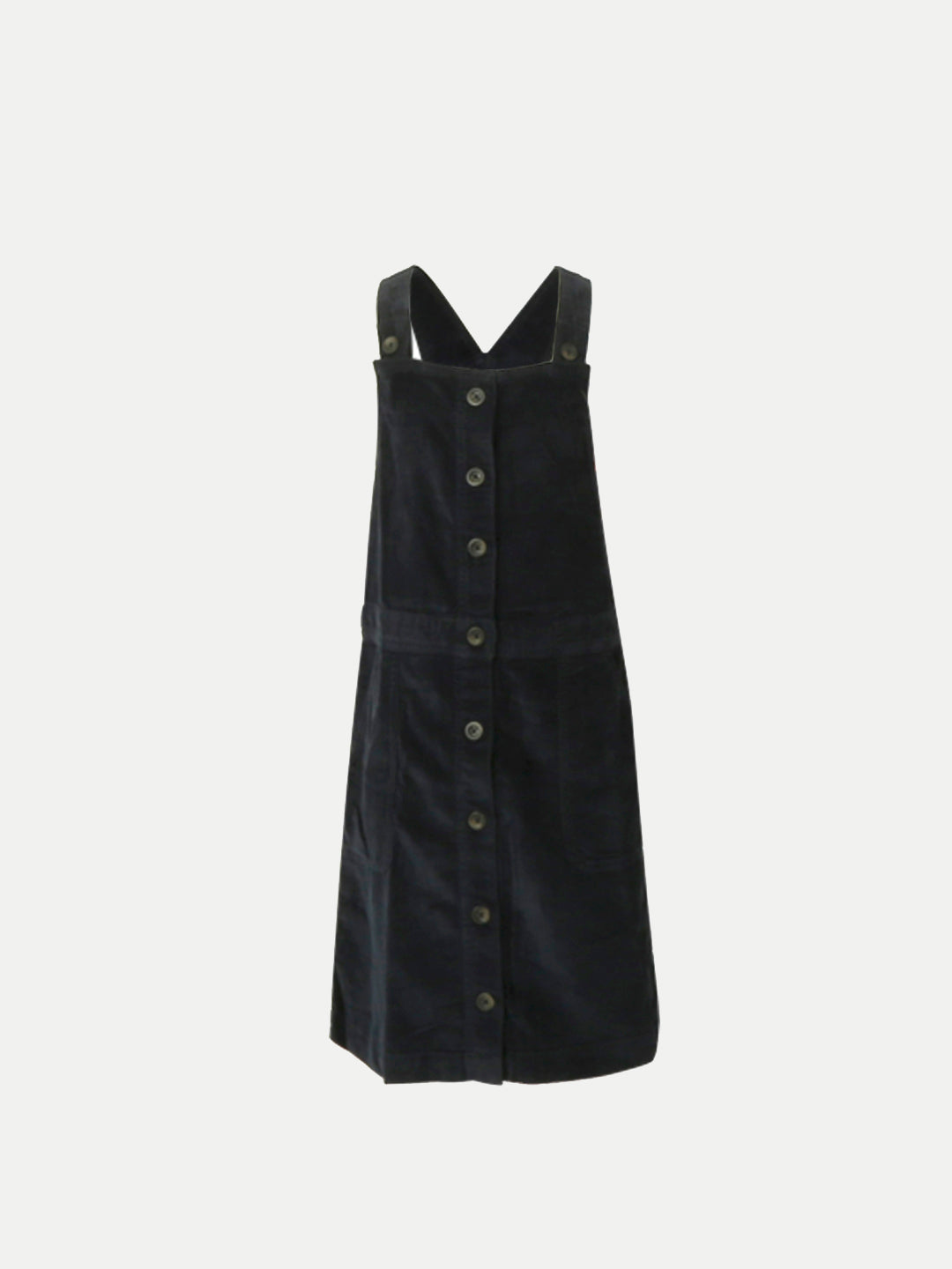 Radprix Teen Girls Navy-blue Corduroy Dungaree Dress