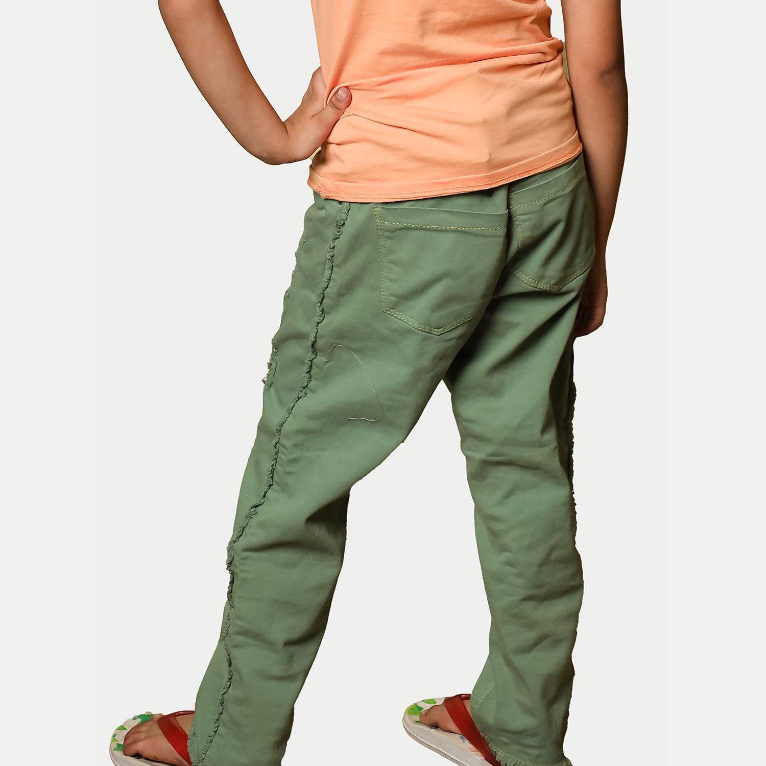 Radprix Teen Girls Olive Casual Trousers