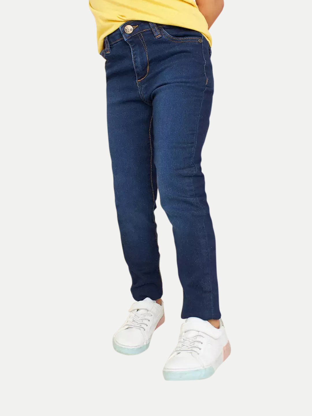 Radprix Teen Girls Skinny Fit Dark Blue Denim Pants