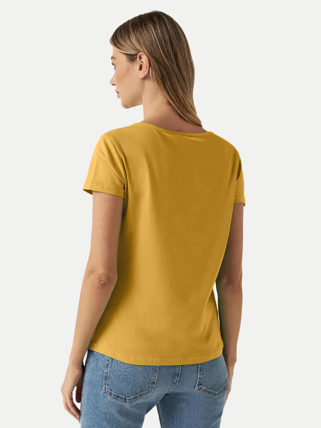 Radprix Women Mango Round Crew neck T-shirt