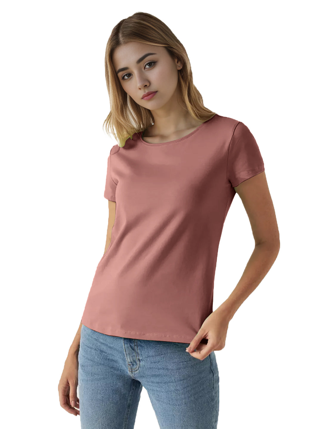 Radprix Women Onion Round Crew neck T-shirt