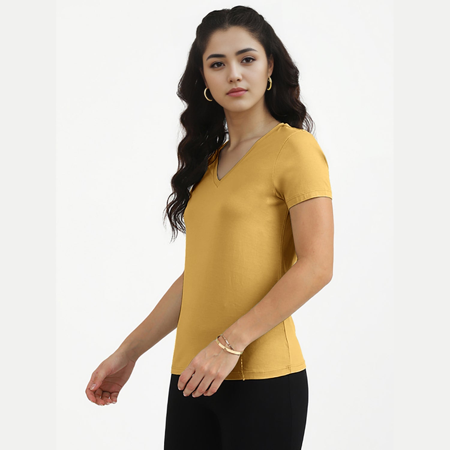 Radprix Women Mango V neck T-shirt