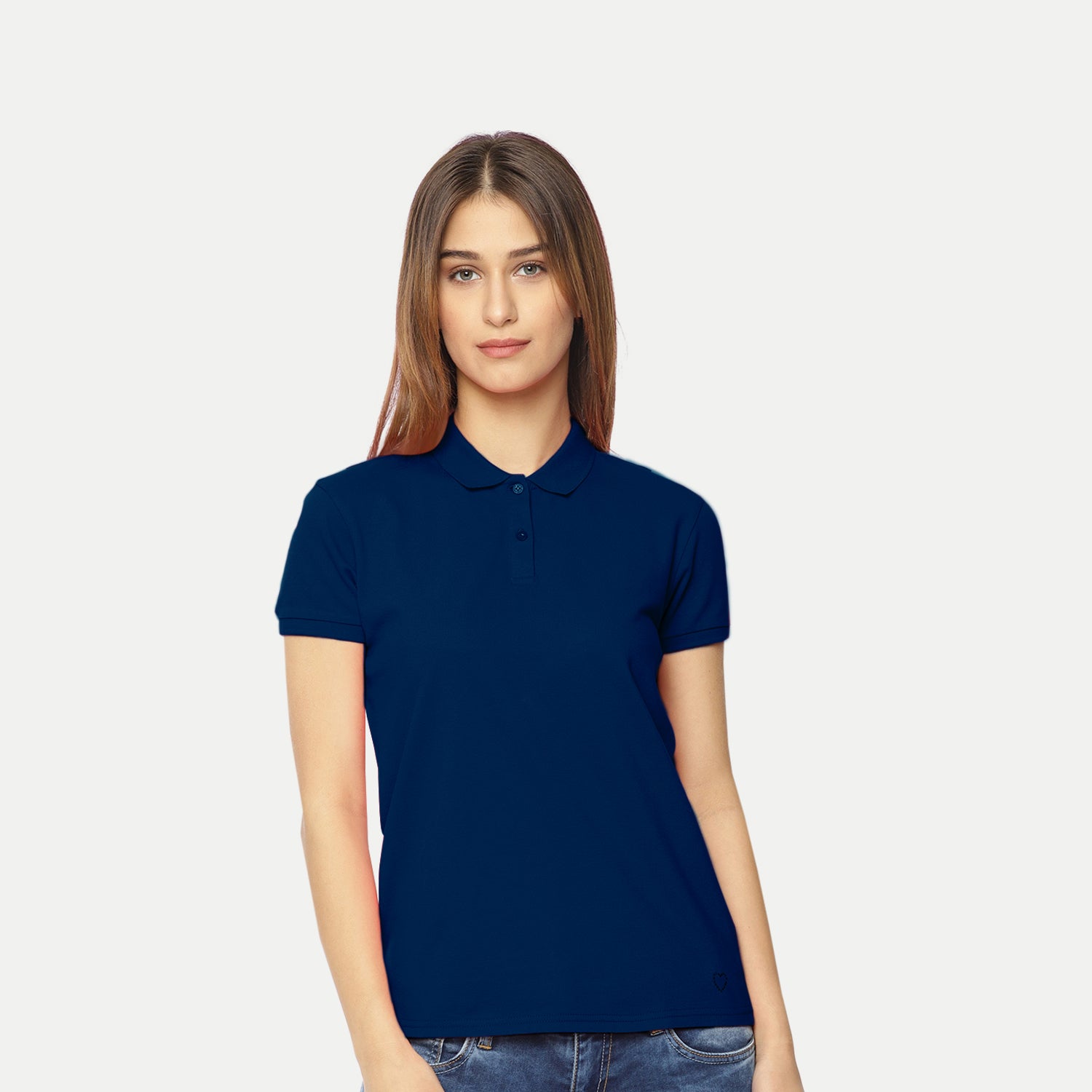 Radprix Women Navy Polo T-shirt