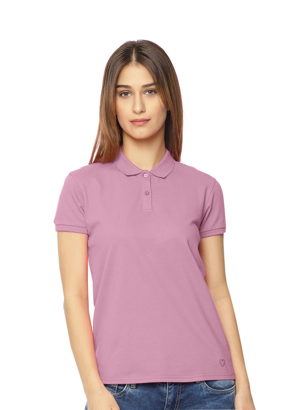 Radprix Women Pink Polo T-shirt