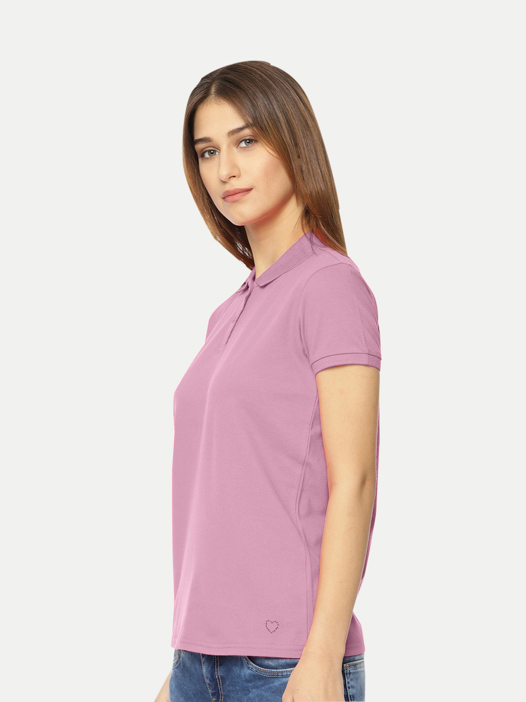 Radprix Women Pink Polo T-shirt