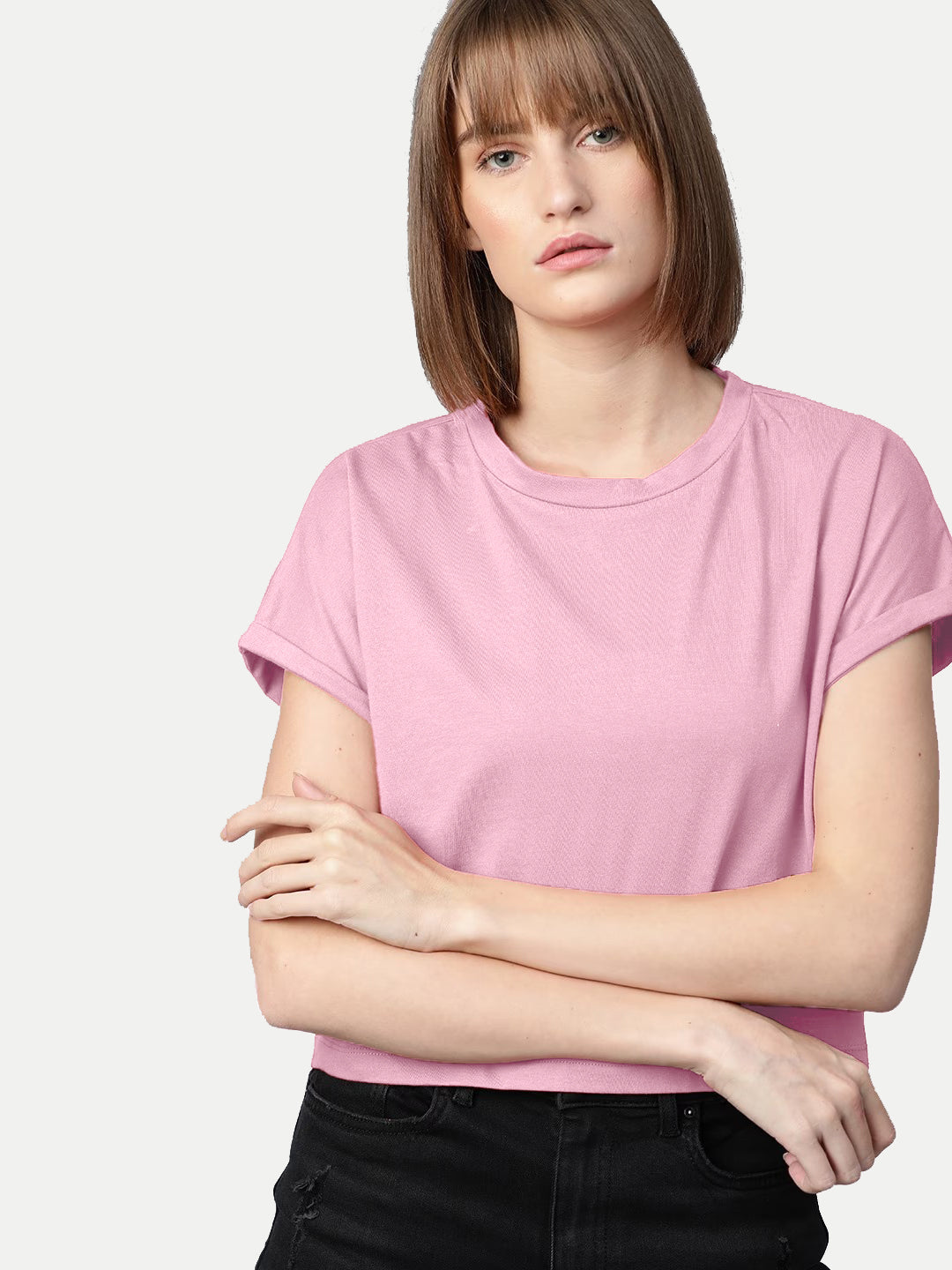 Radprix Women Onion Color T-shirt