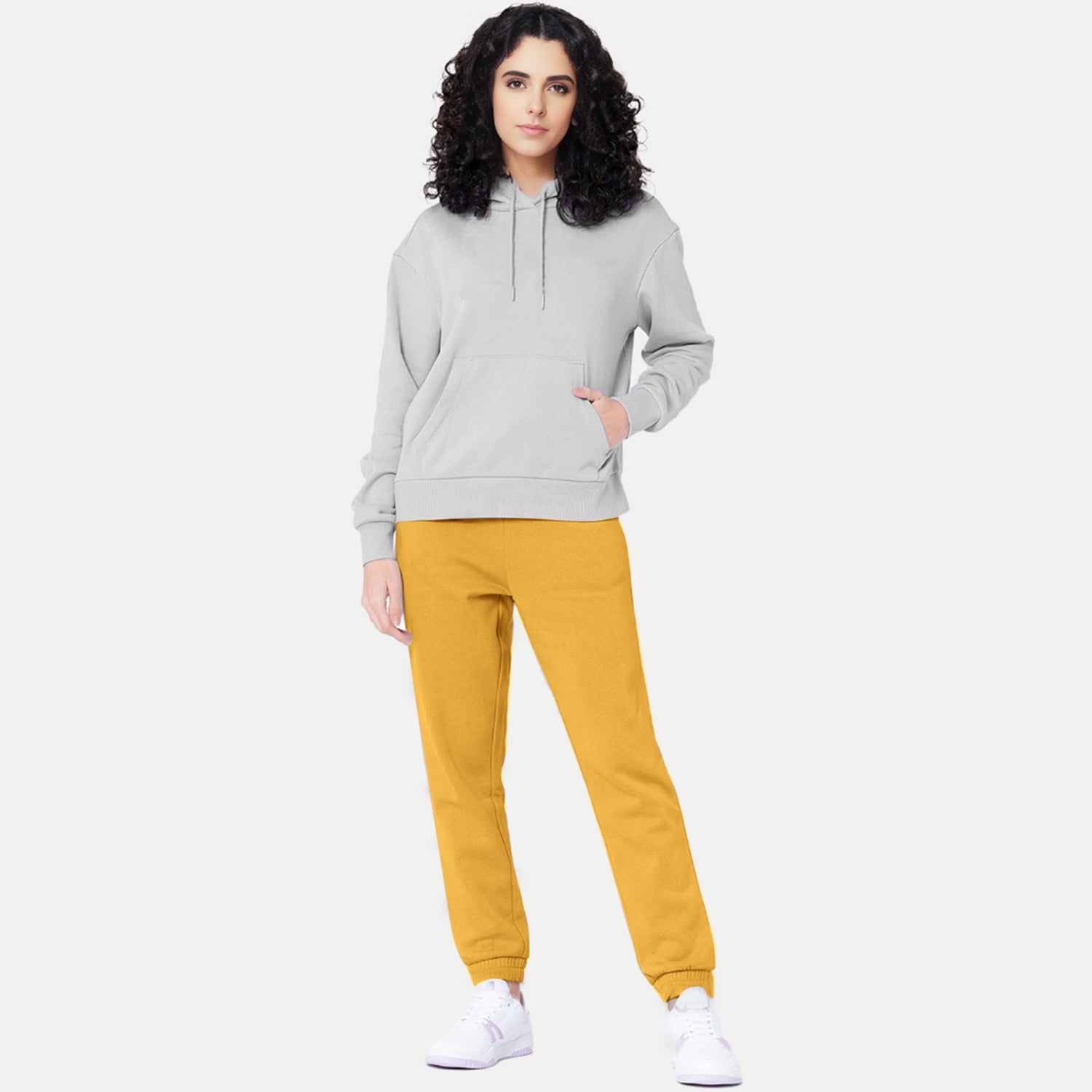 Radprix Women Mustard Solid Joggers