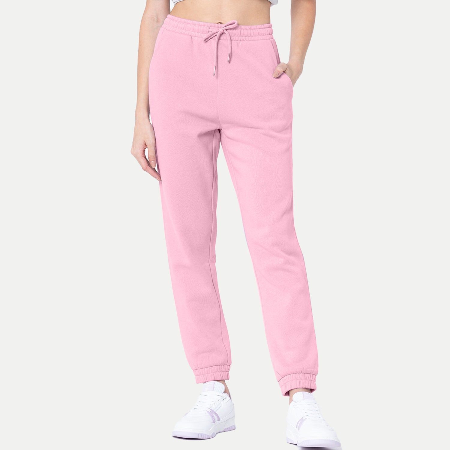 Radprix Women Pink Solid Joggers