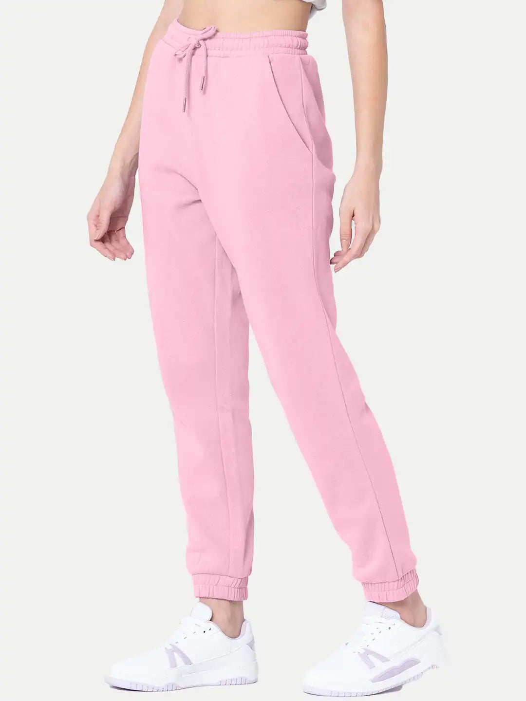 Radprix Women Pink Solid Joggers