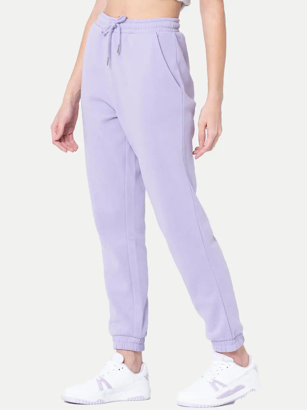 Radprix Women Lilac Solid Joggers