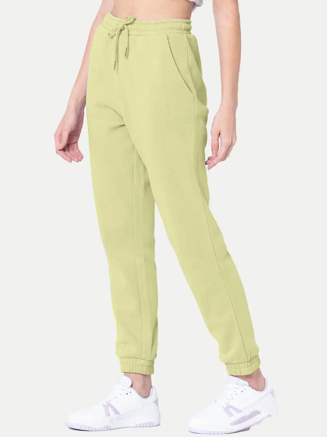 Radprix Women Apple green Solid Joggers