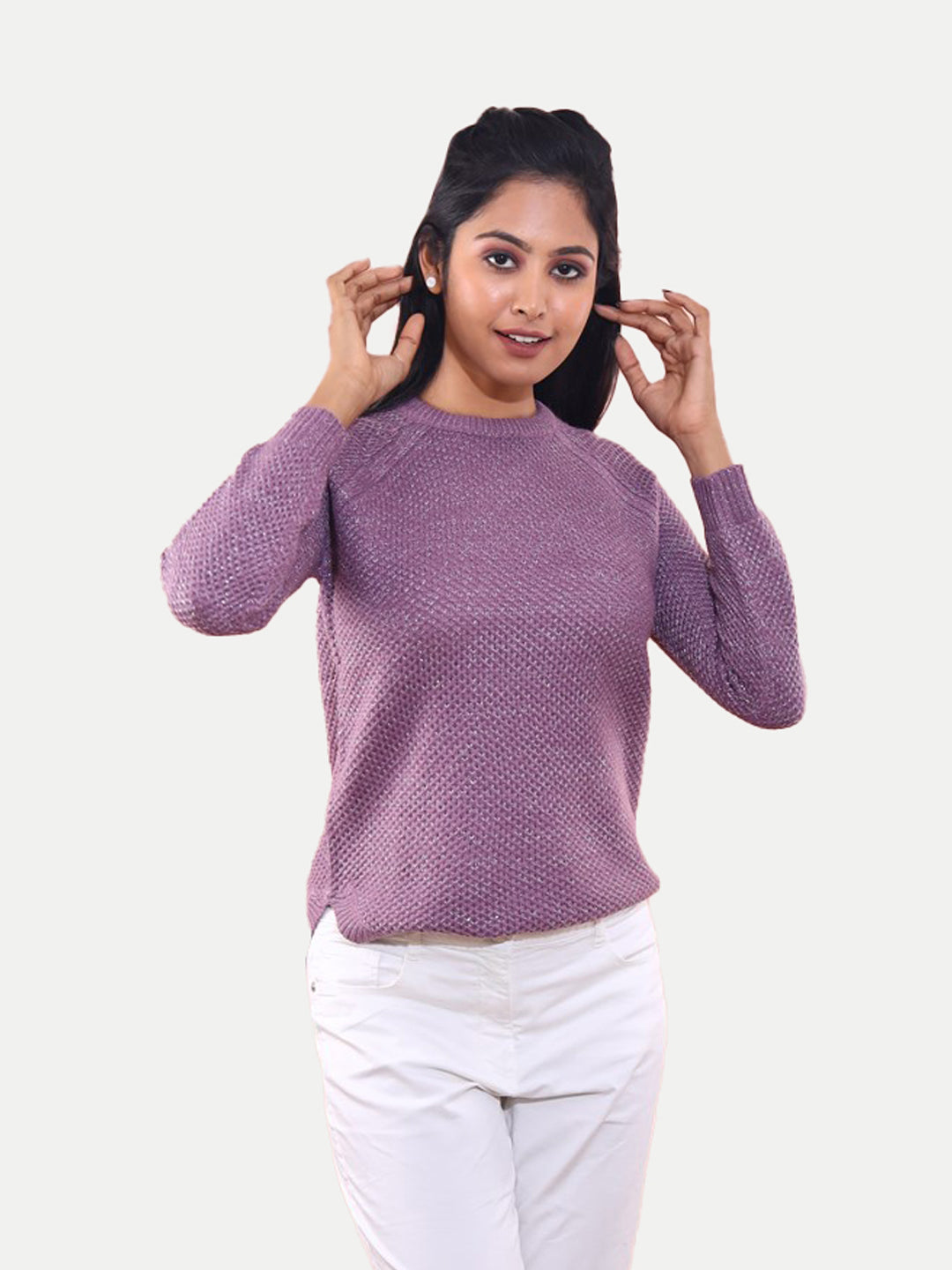 Radprix Women Lilac Lurex Pullover