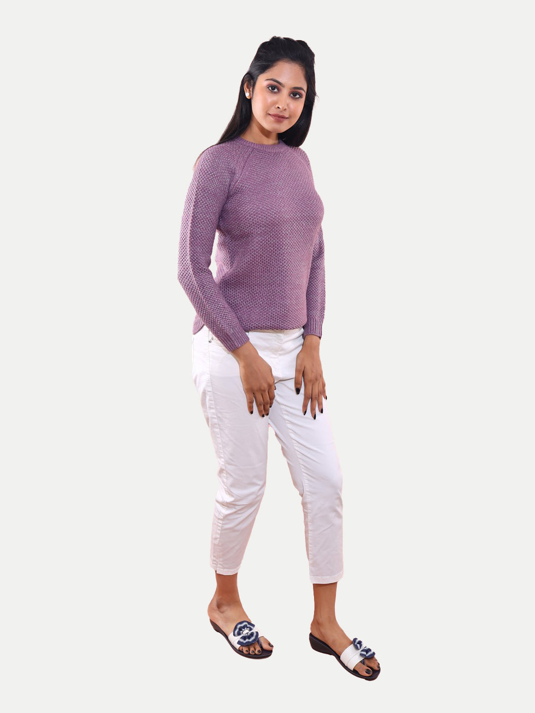 Radprix Women Lilac Lurex Pullover