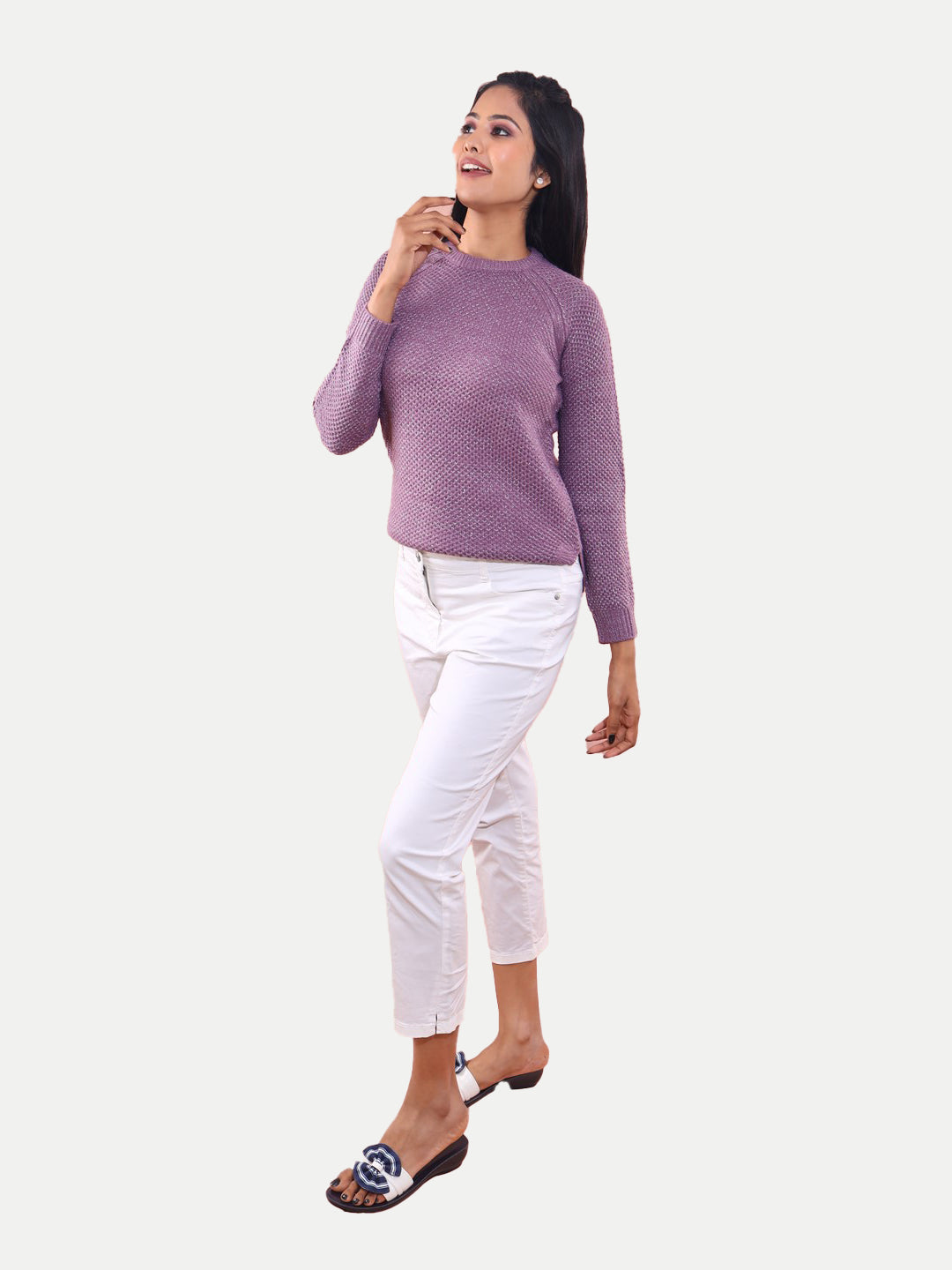 Radprix Women Lilac Lurex Pullover