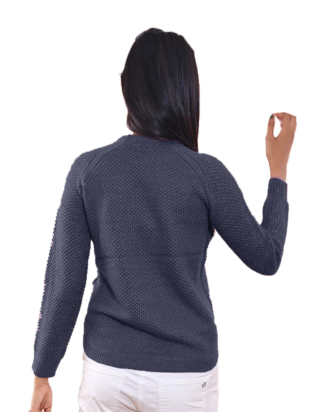 Radprix Women Navy Lurex Pullover