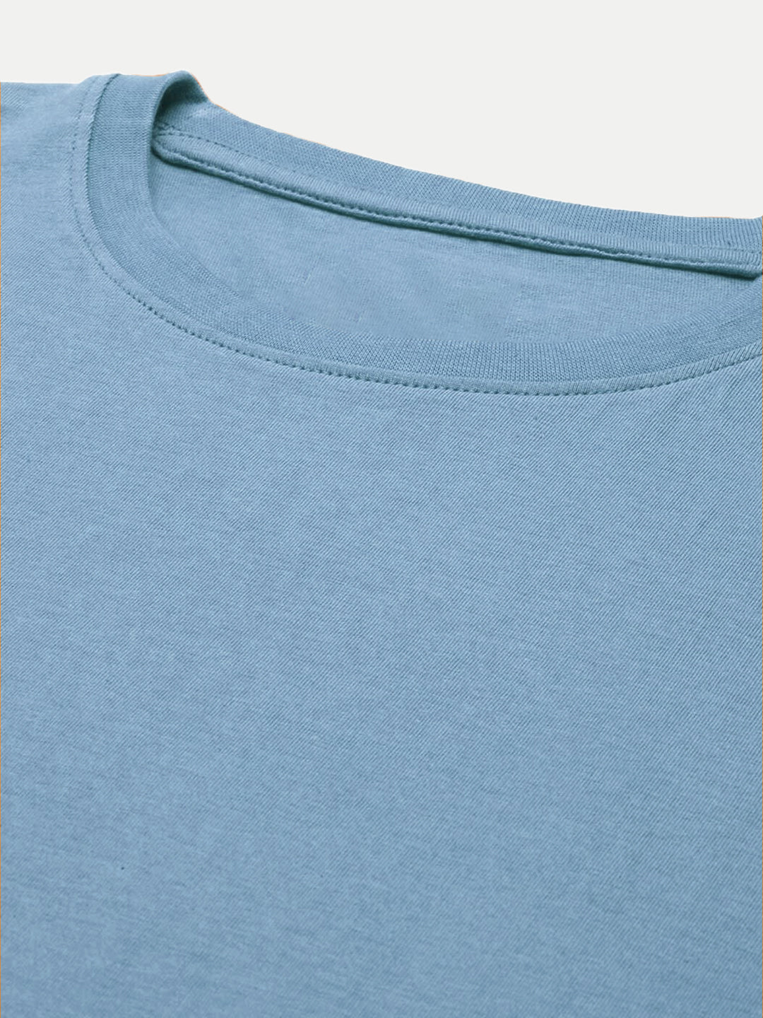 Radprix Women Basic Light Blue Crew Neck T-shirt