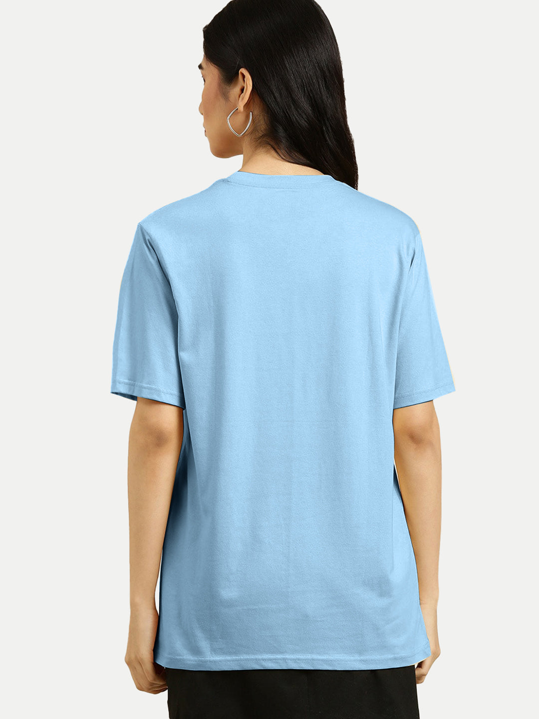 Radprix Women Graphic Printed Tees- Blue Colour