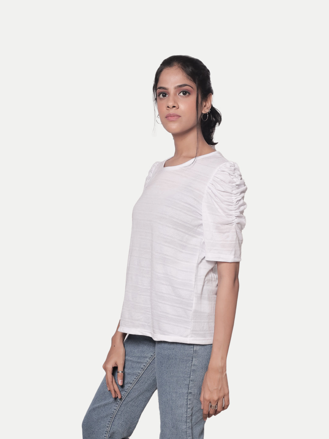 Radprix Women Basic White Tshirt