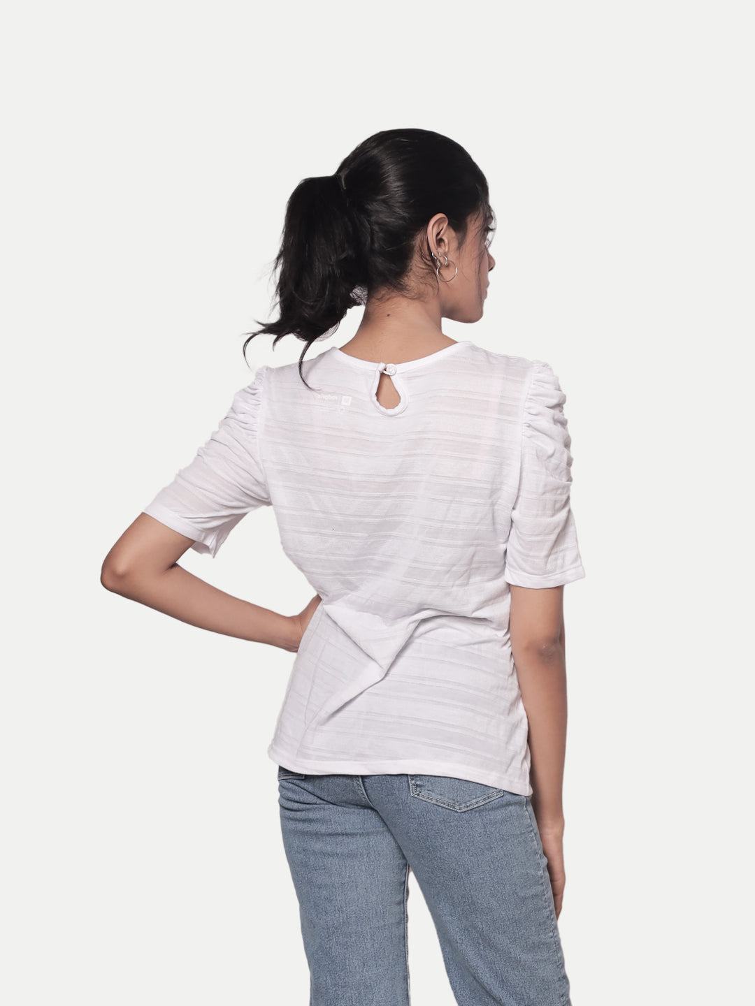 Radprix Women Basic White Tshirt