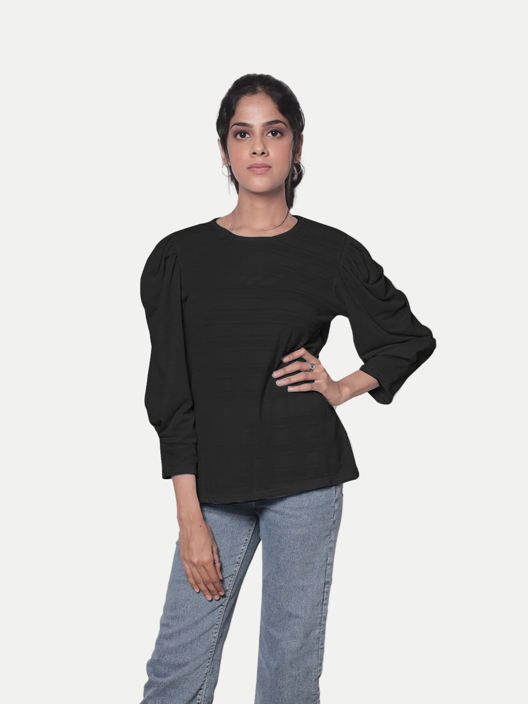 Radprix Women Black Full Sleeve Top