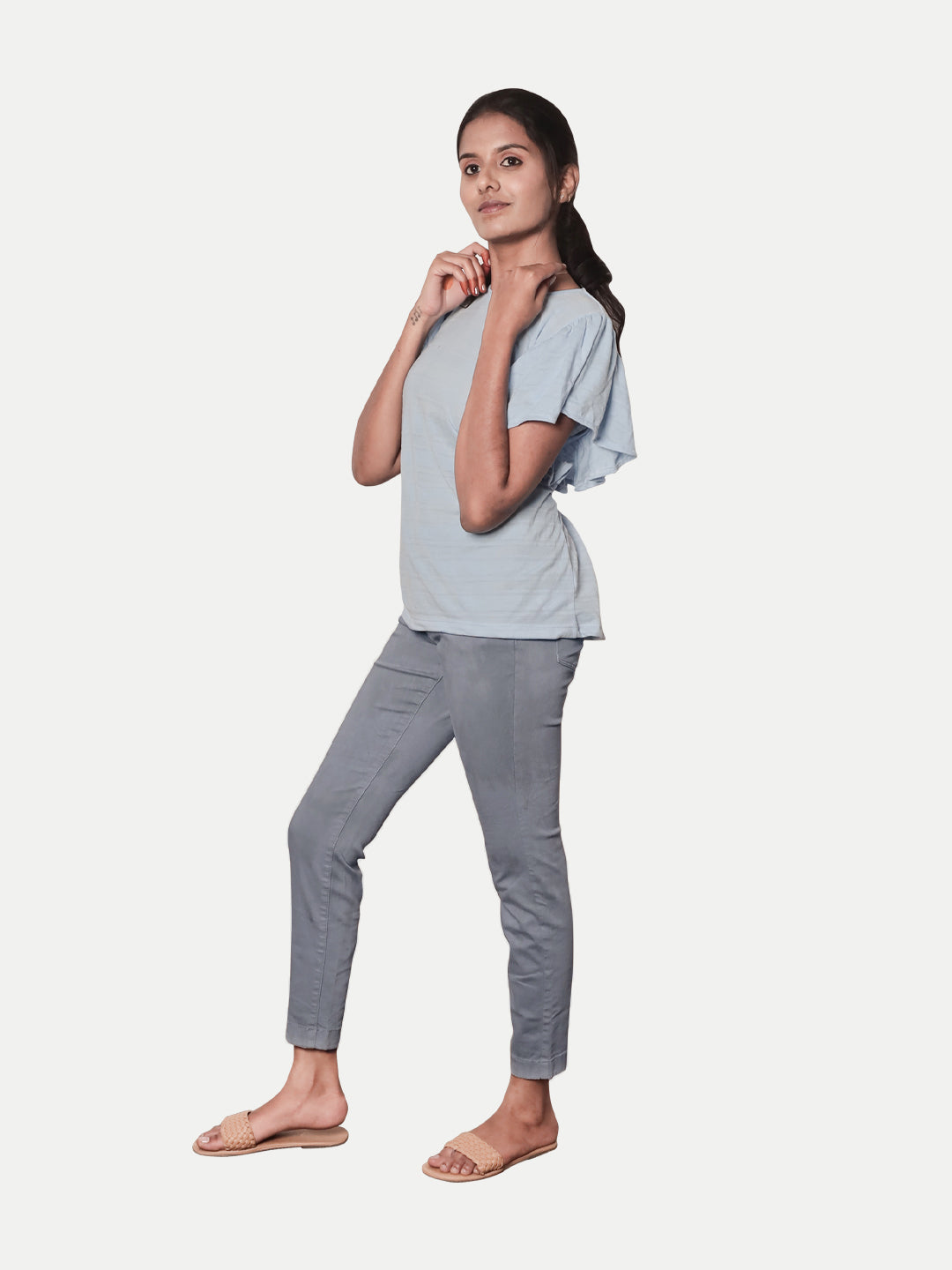 Radprix Women Grey Capri Pants