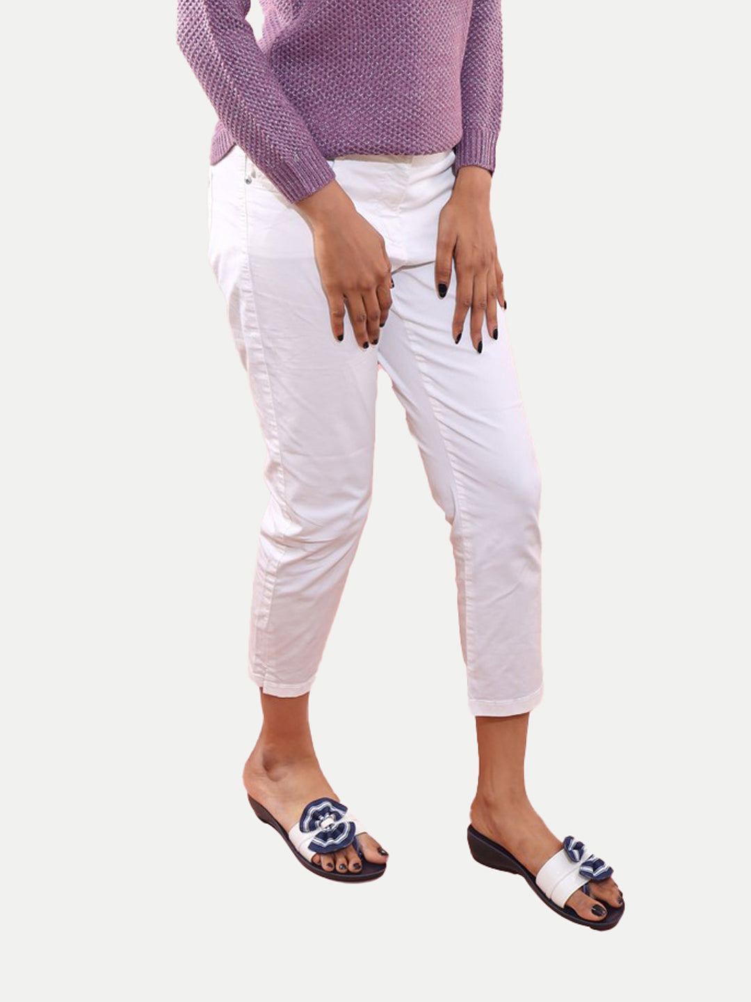 Radprix Women White Capri Pants