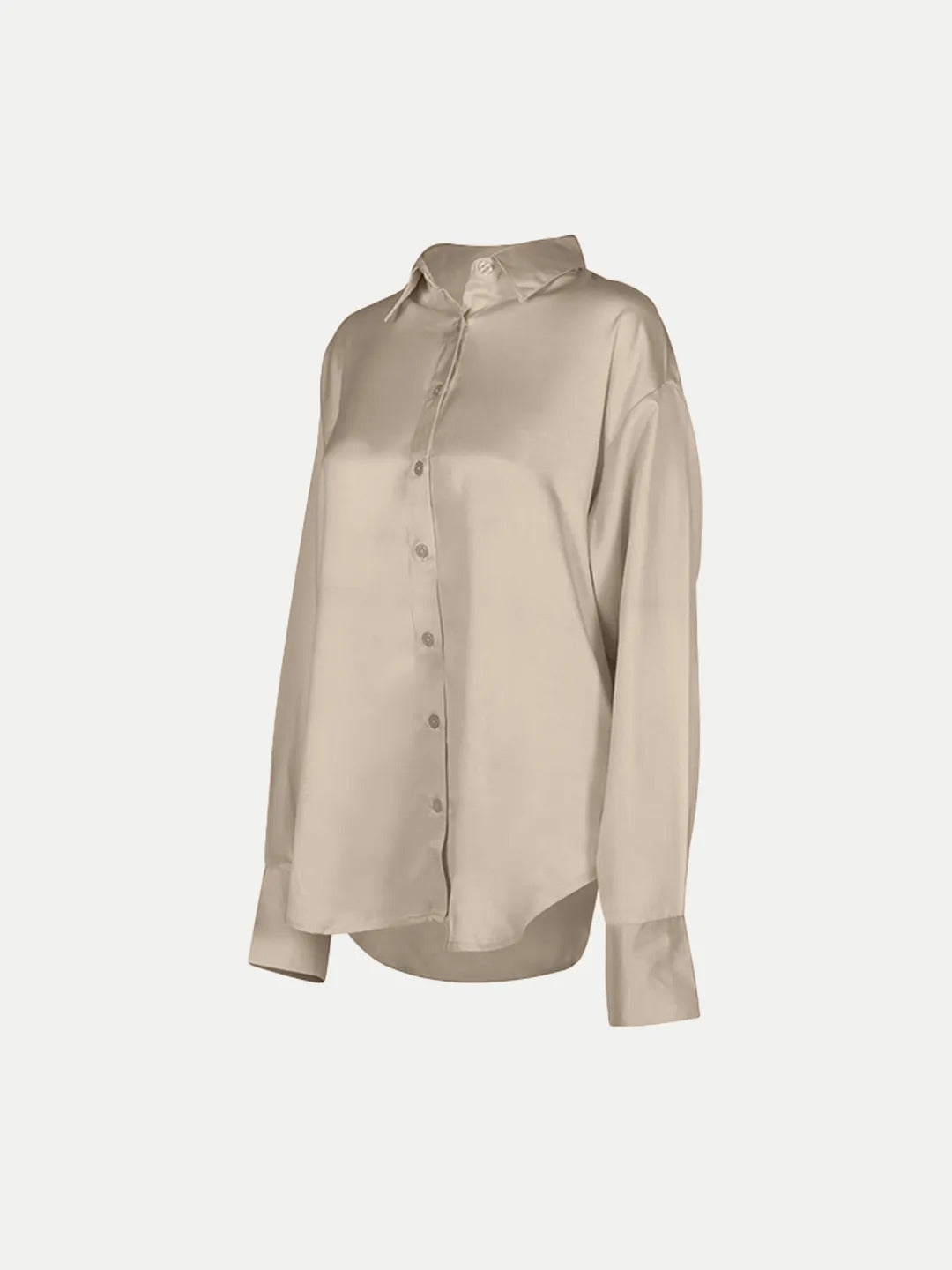 Radprix Women Rayon Beige Cozy Shirt