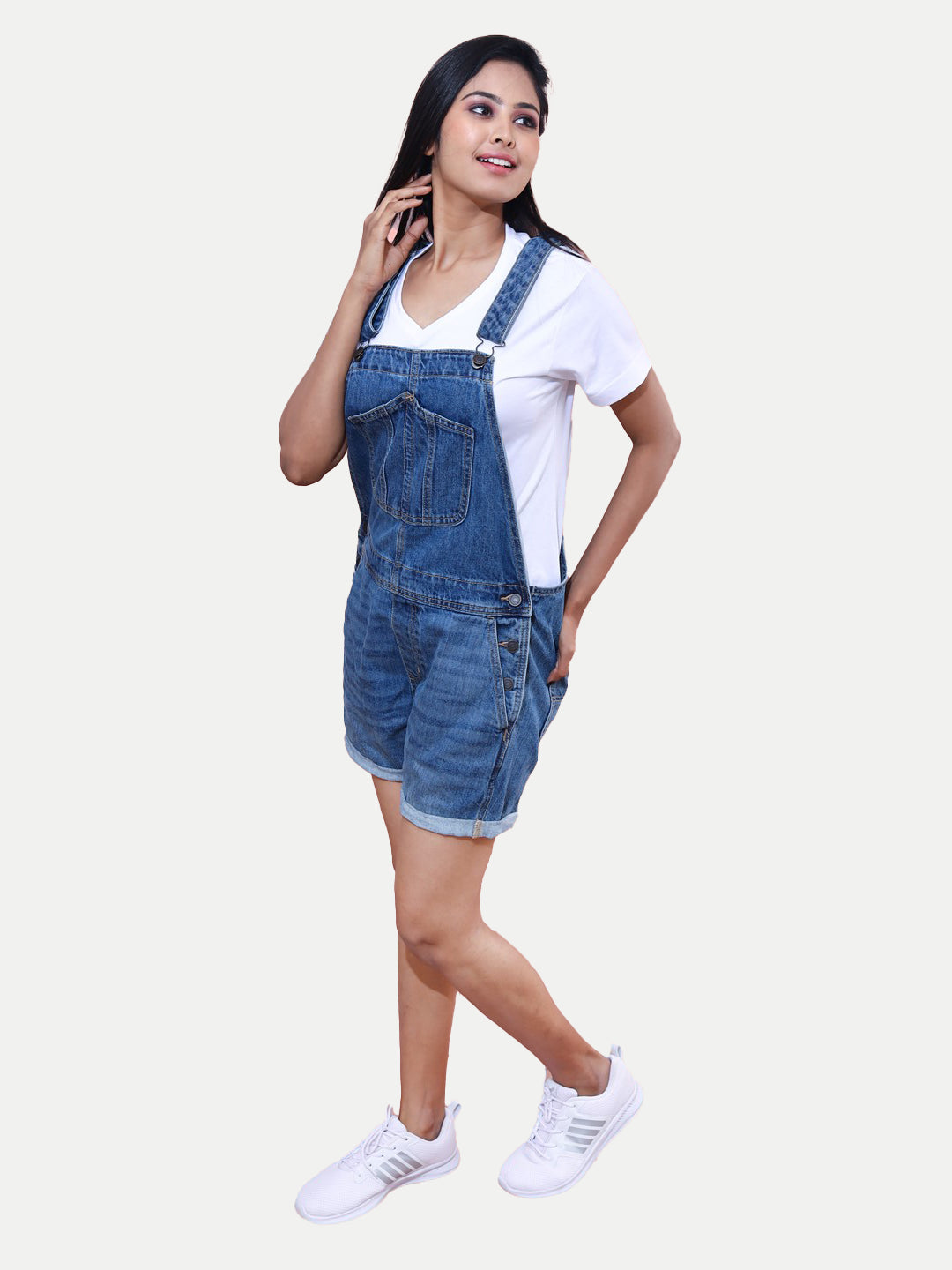 Radprix Women Blue Denim Dungarees