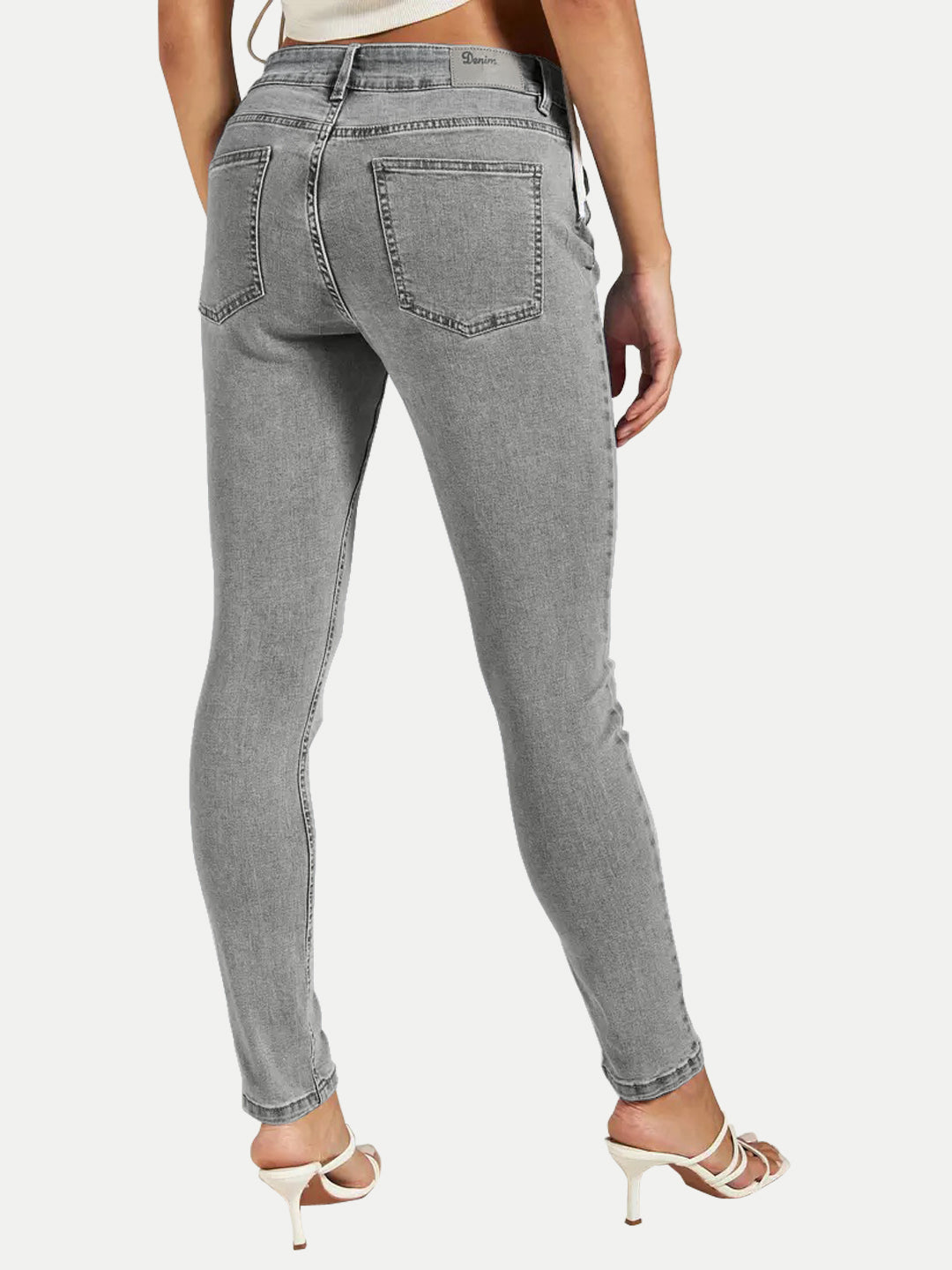 Radprix Womens Slim Fit Charcoal Denim Pants