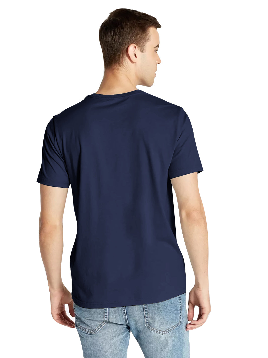 Radprix Men Navy Crew neck T-shirt