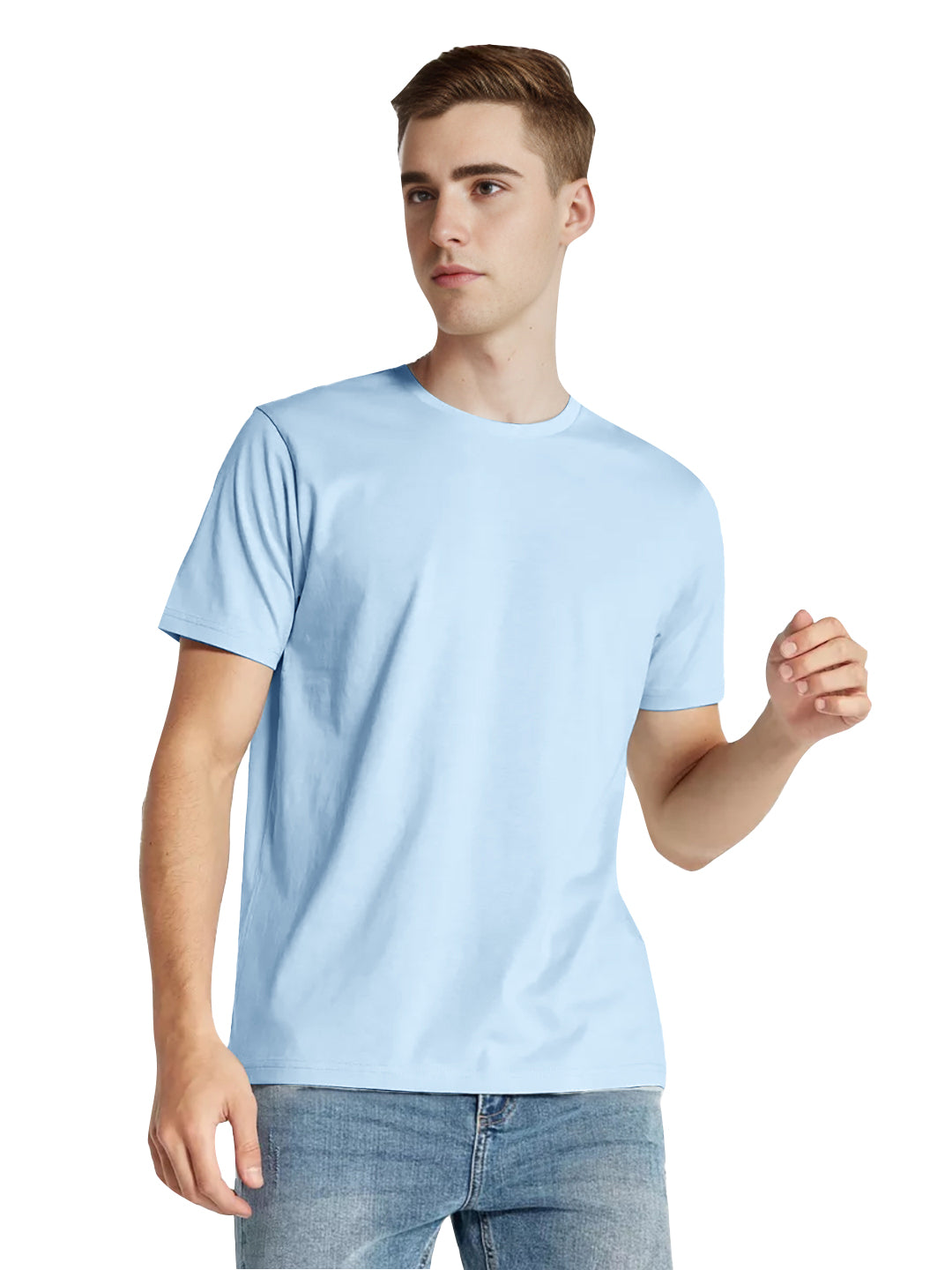 Radprix Men Sky Crew neck T-shirt