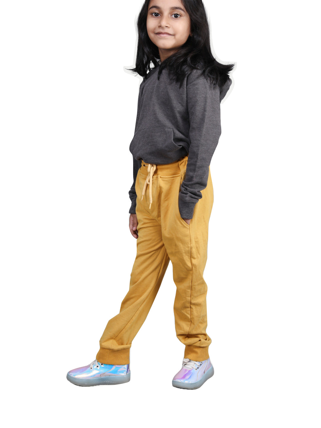 Radprix Teen Girls Mustard Solid Jogger