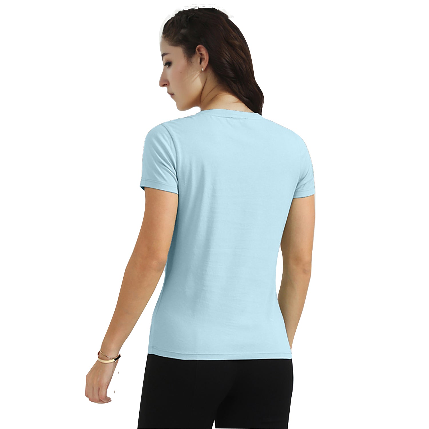 Radprix Women Sky V neck T-shirt